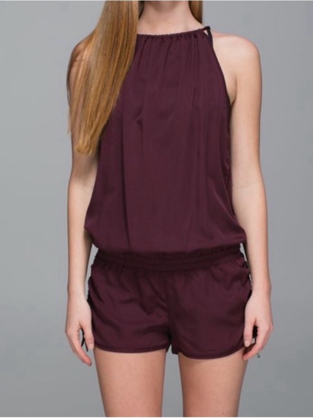 lululemon athletica Burgundy Open-Back Romper - Picture 2 of 5